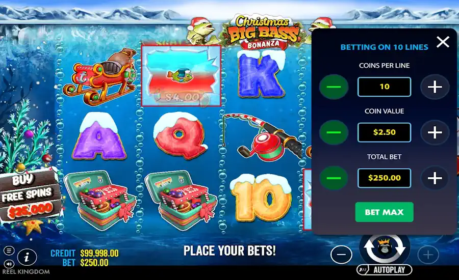 Christmas Big Bass Bonanza Betting Lines