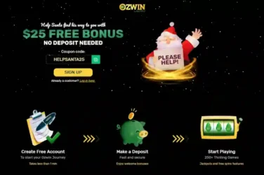 ozwin usd25 xmas free bonus