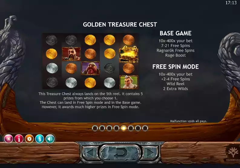 Vikings Go Berzerk Golden treasure chest