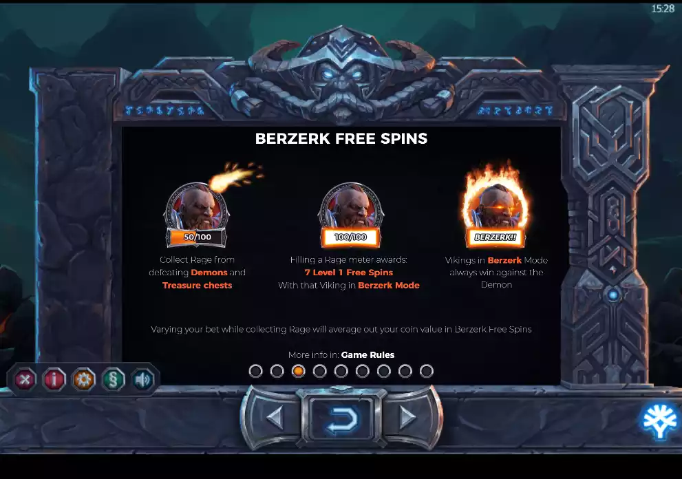 berzerk free spins