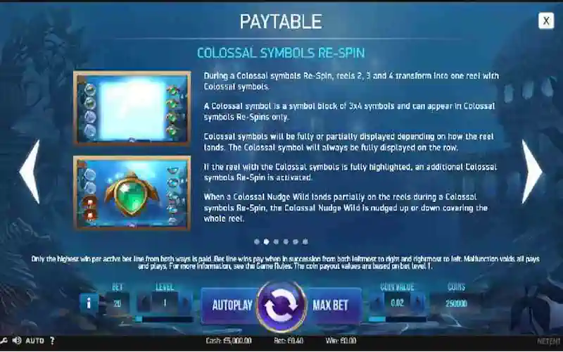 Secrets of Atlantis colossal Re spins