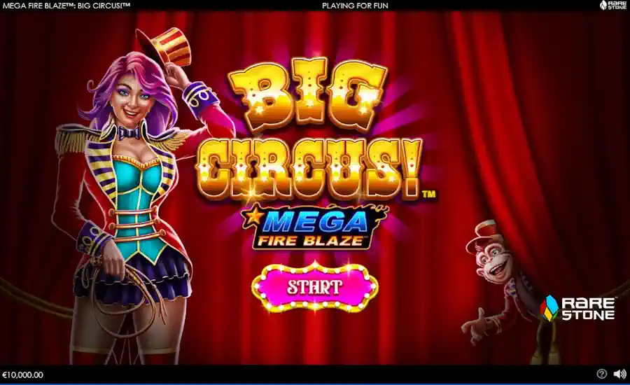 Mega Fire Blaze Big Circus Splash Screen