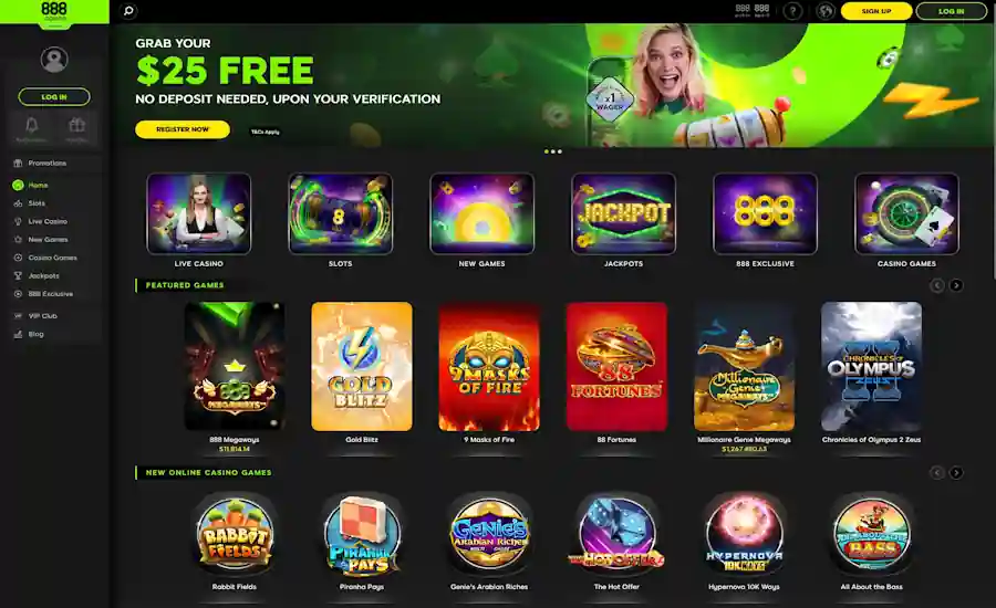 888 casino Screenshot