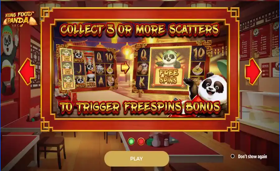 Kung Food Panda Slash screen