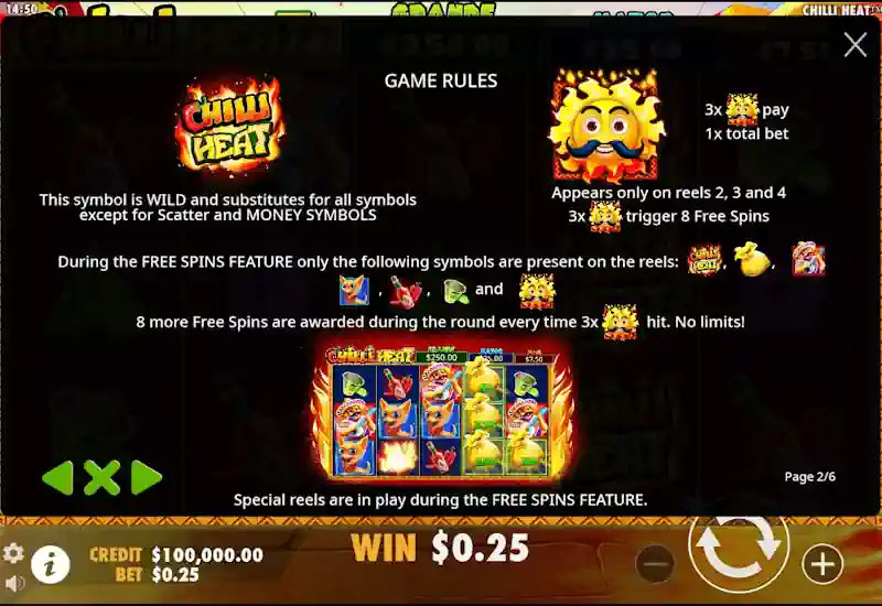 Chilli Heat Game Rules