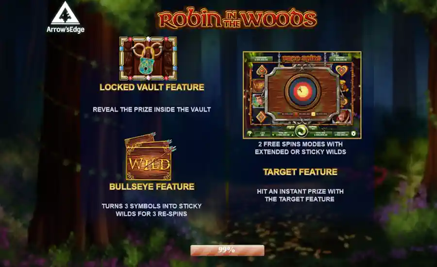 Robin in the Woods Splash Screen