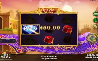 Arabian Spins Win
