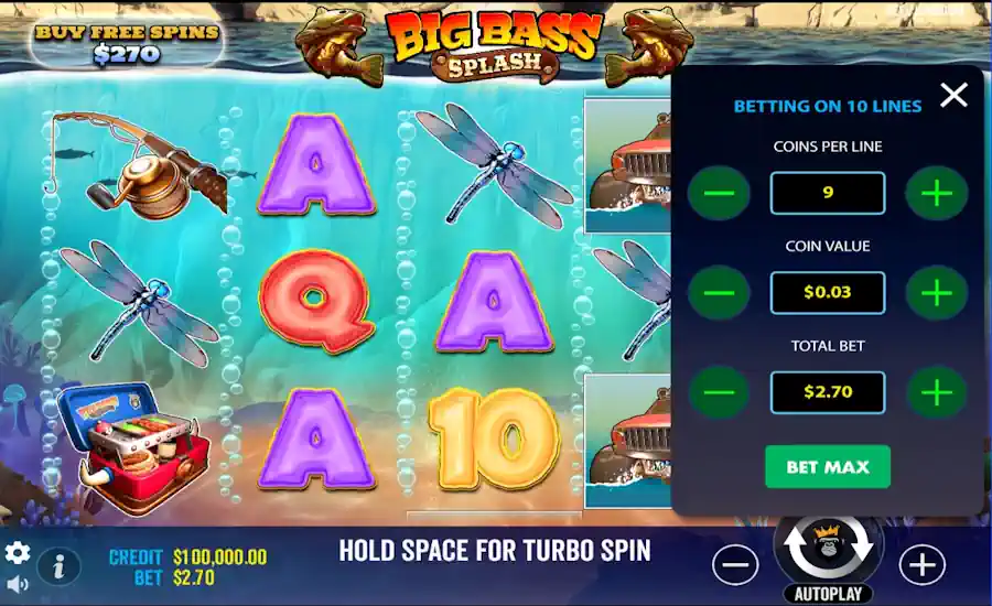 Big Bass Splash Bet Lines