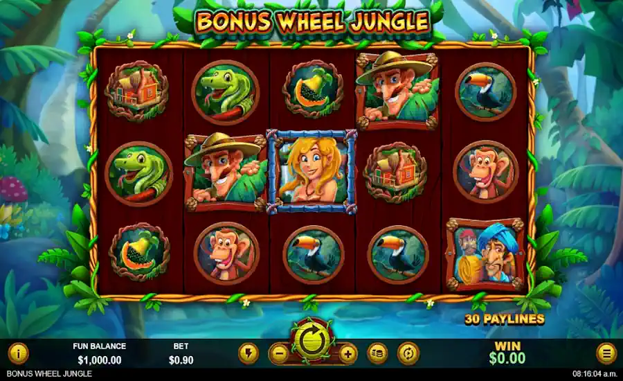 Bonus Wheel Jungle Gameplay