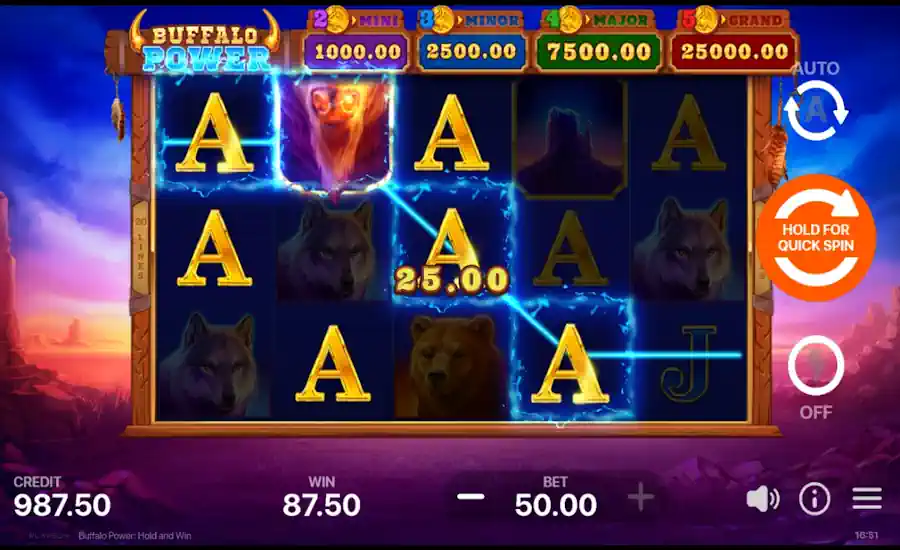 Buffalo Power hold and win game win