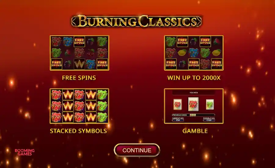 Burning Classics Splash Screen